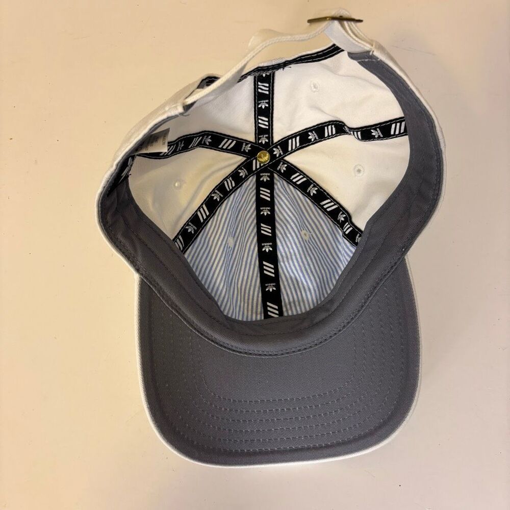 Adidas White Adjustable Back Cotton Packable‎ Baseball Hat Unisex - Picture 6 of 7